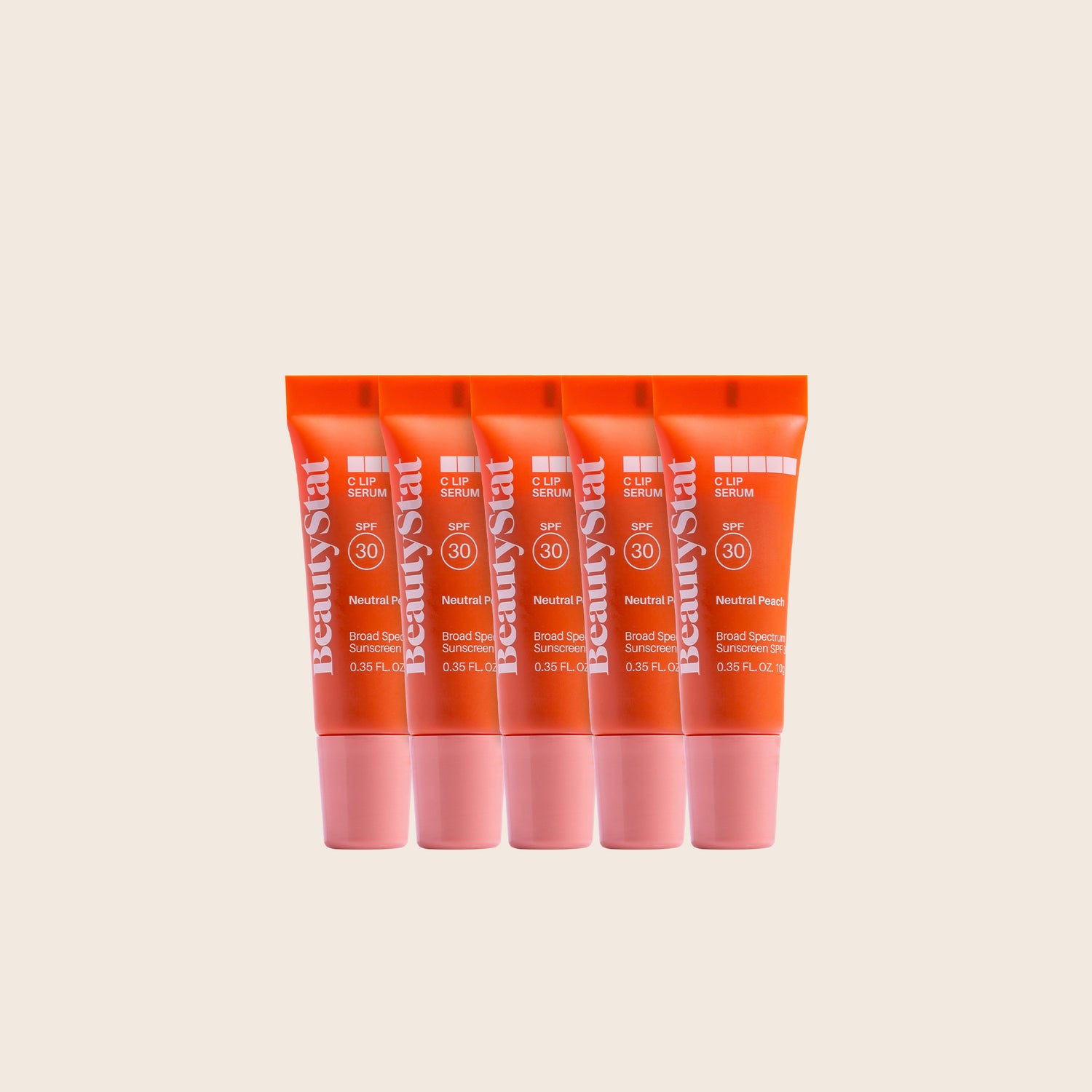 C Lip Serum SPF Neutral Peach Bundle – 5 Pack