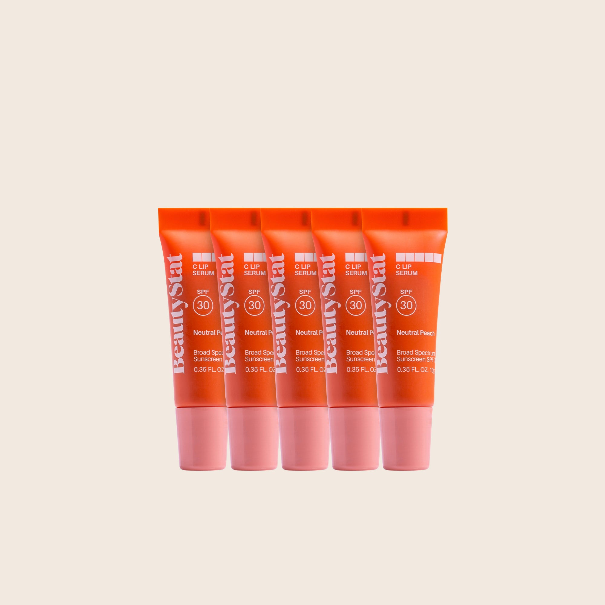 C Lip Serum SPF Neutral Peach Bundle – 5 Pack