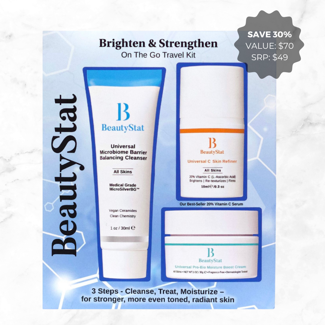 Brighten &amp; Strengthen On The Go Travel 3-Piece Kit